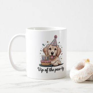Mug Drôle "VIP de la Paw-tie" Anniversaire de Chien
