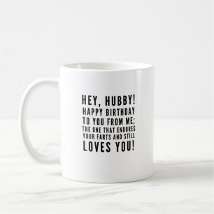 Mug Drôle voeux d'anniversaire sarcastique pour mari