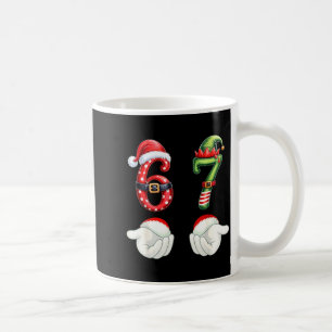 Mug Drôles 67 Pyjamas de Noël Six Sept Mème 6 7 Elfe 