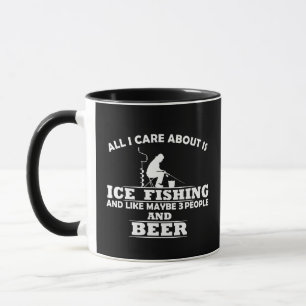 Mug Drôles de citations sur la pêche sur glace