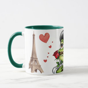 Mug drôles de grenouille romantique pour la journée de