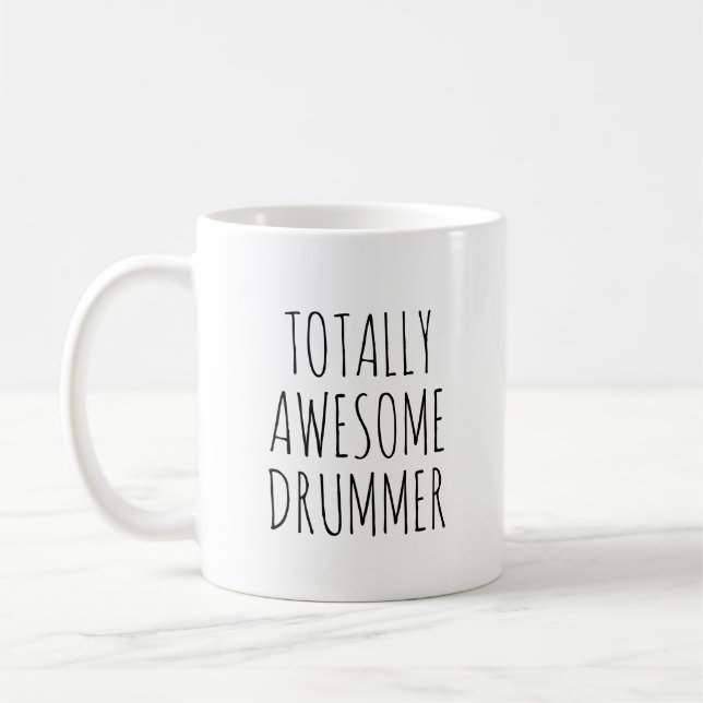 Mug Drummer complètement génial amusant (Gauche)