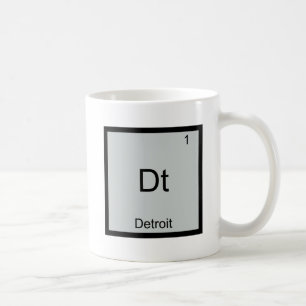 Mug Dt - Chemise T-shirt symbole d'élément de chimie d