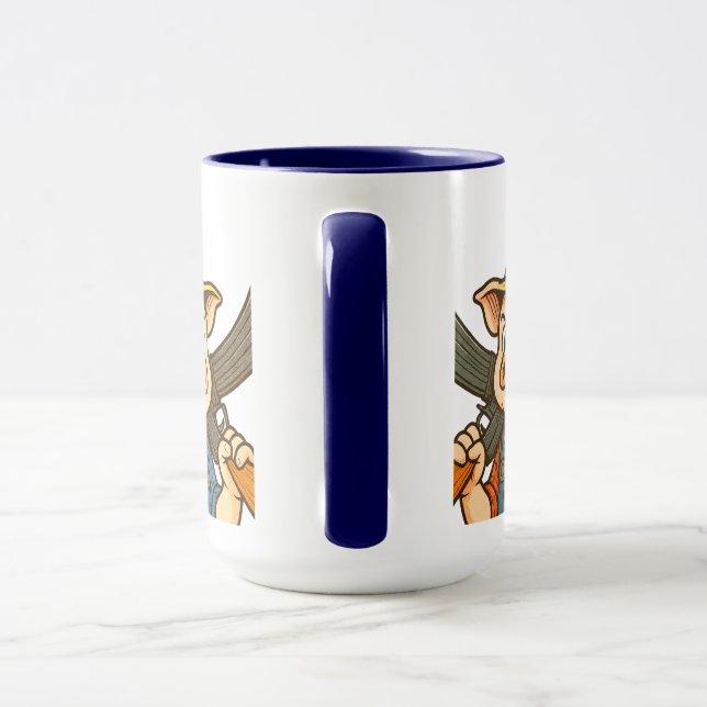 Mug du comité d'élevage de cochons pour les membre (Poignée)