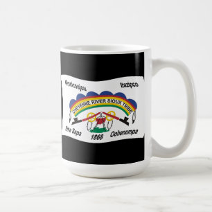 Mug du drapeau des Sioux de la rivière Cheyenne
