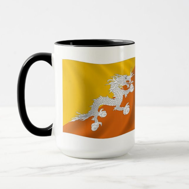 Mug du drapeau du Bhoutan (Gauche)