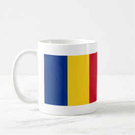 Mug du drapeau roumain et nom de l'hymne