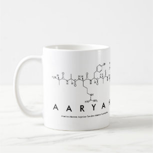Mug du nom du peptide Aaryan