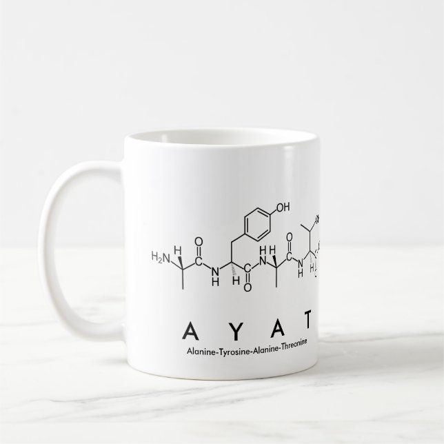 Mug du nom du peptide ayat (Gauche)