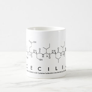 Mug du nom du peptide Cecilia
