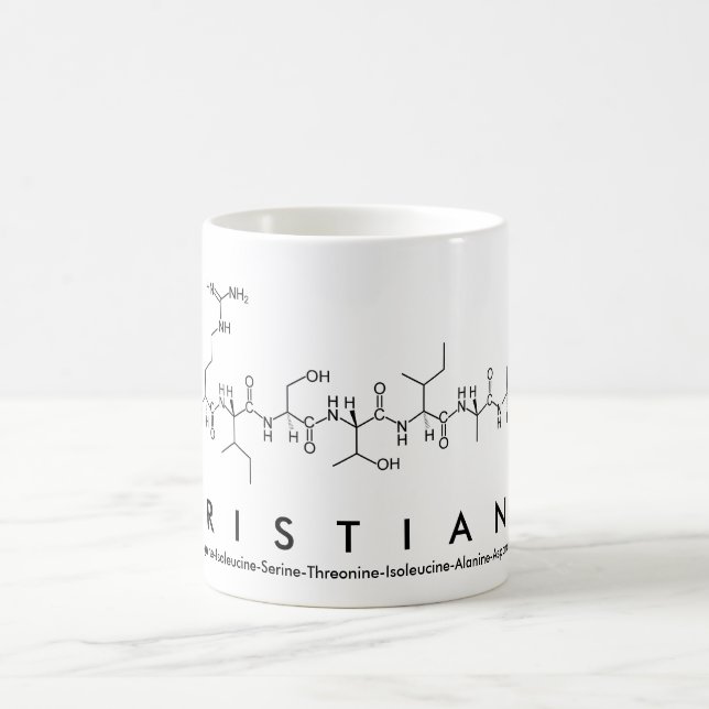 Mug du nom du peptide Cristiana (Centre)