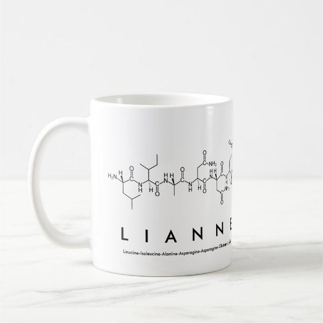 Mug du nom du peptide de la lianne (Gauche)