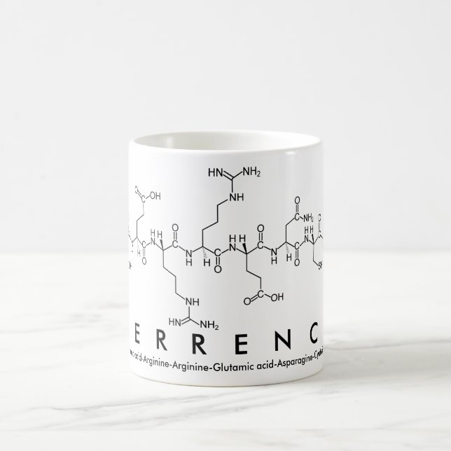 Mug du nom du peptide de la terrasse (Centre)