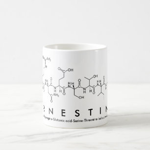 Mug du nom du peptide de l'ernestine
