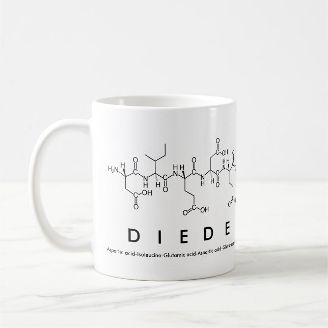 Mug du nom du peptide diede (Gauche)
