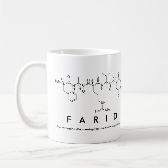 Mug du nom du peptide farid (Gauche)