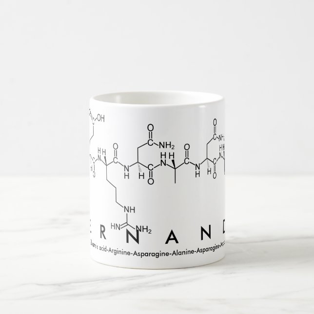 Mug du nom du peptide Fernanda (Centre)