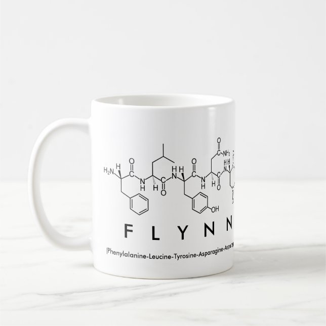 Mug du nom du peptide Flynn (Gauche)