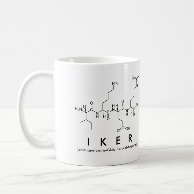 Mug du nom du peptide Iker (Gauche)
