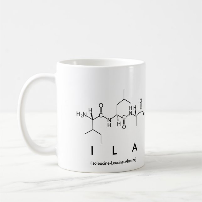 Mug du nom du peptide Ila (Gauche)