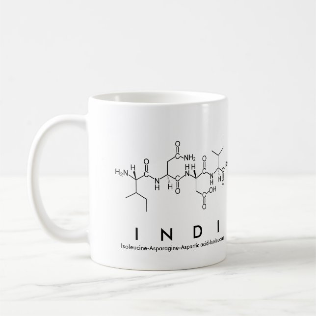 Mug du nom du peptide indi (Gauche)