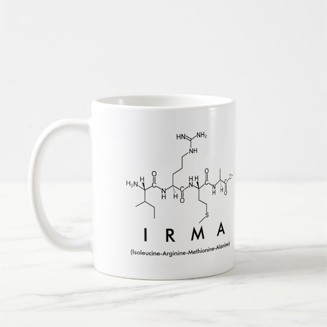 Mug du nom du peptide irma (Gauche)