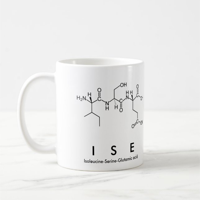 Mug du nom du peptide Ise (Gauche)