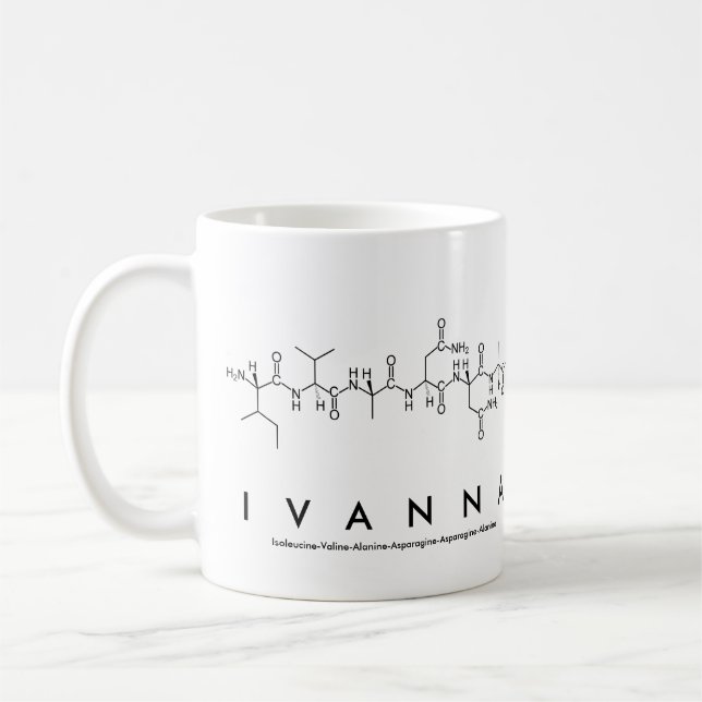 Mug du nom du peptide Ivanna (Gauche)