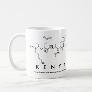 Mug du nom du peptide kenyan