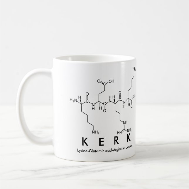 Mug du nom du peptide Kerk (Gauche)