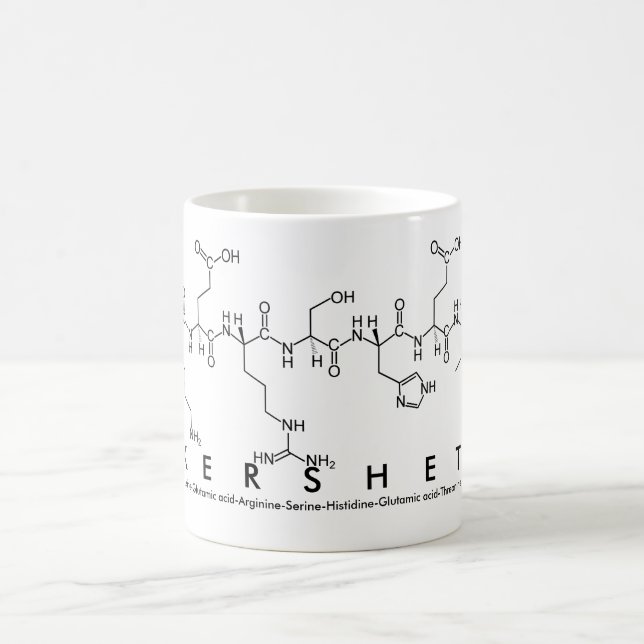 Mug du nom du peptide Kershet (Centre)
