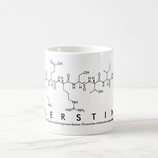 Mug du nom du peptide Kerstin (Centre)