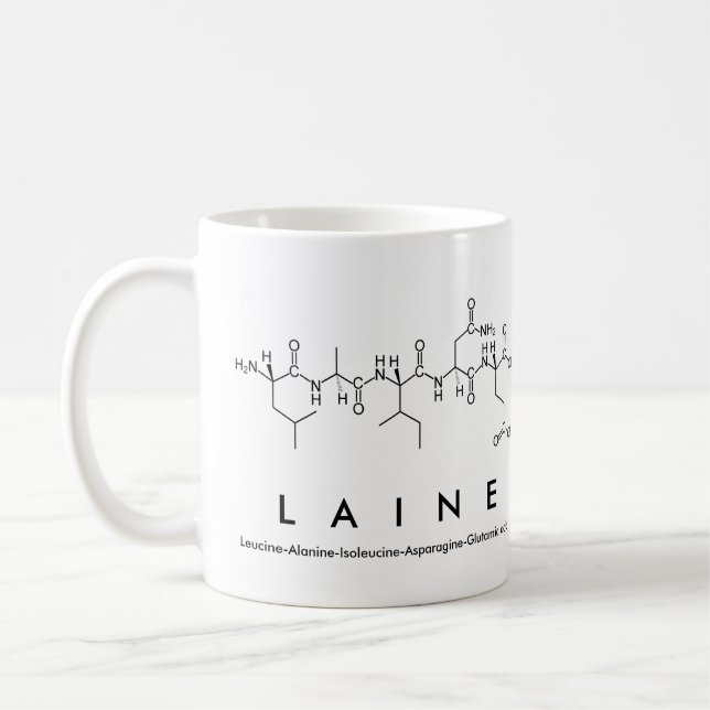 Mug du nom du peptide Laine (Gauche)