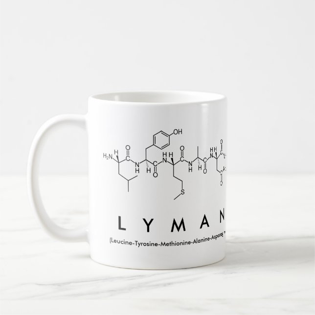 Mug du nom du peptide Lyman (Gauche)