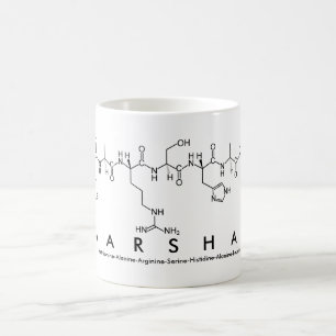 Mug du nom du peptide marshal
