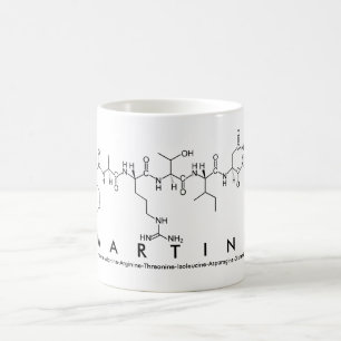 Mug du nom du peptide Martine