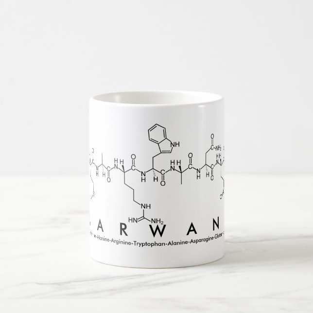 Mug du nom du peptide Marwane (Centre)