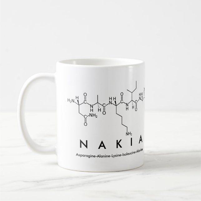 Mug du nom du peptide Nakia (Gauche)