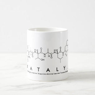 Mug du nom du peptide Natalya