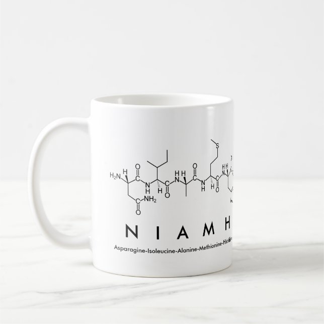 Mug du nom du peptide Niamh (Gauche)