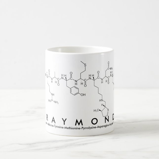 Mug du nom du peptide Raymond (Centre)