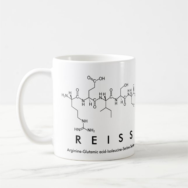 Mug du nom du peptide Reiss (Gauche)