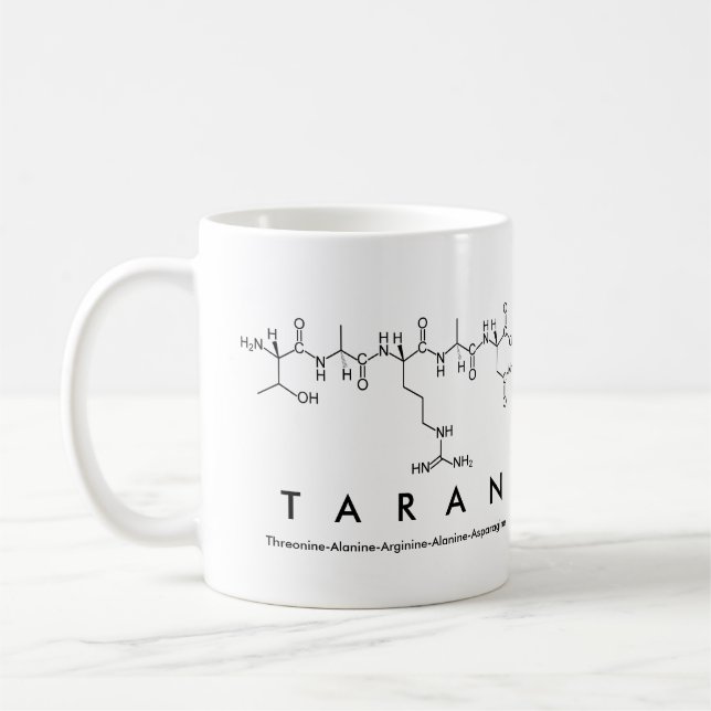 Mug du nom du peptide Taran (Gauche)