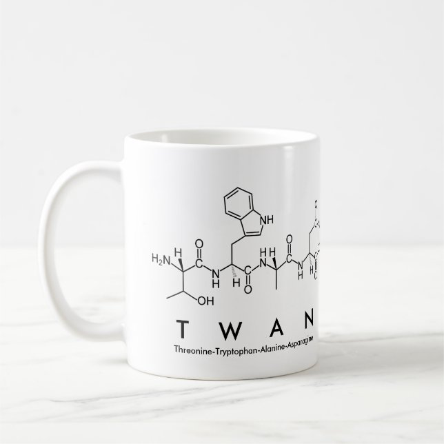 Mug du nom du peptide Twan (Gauche)