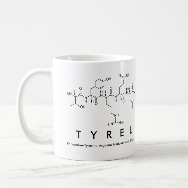 Mug du nom du peptide tyrel (Gauche)