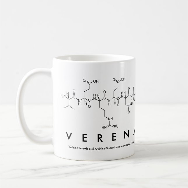 Mug du nom du peptide Verena (Gauche)