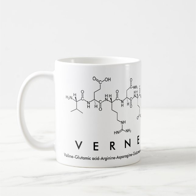 Mug du nom du peptide verne (Gauche)
