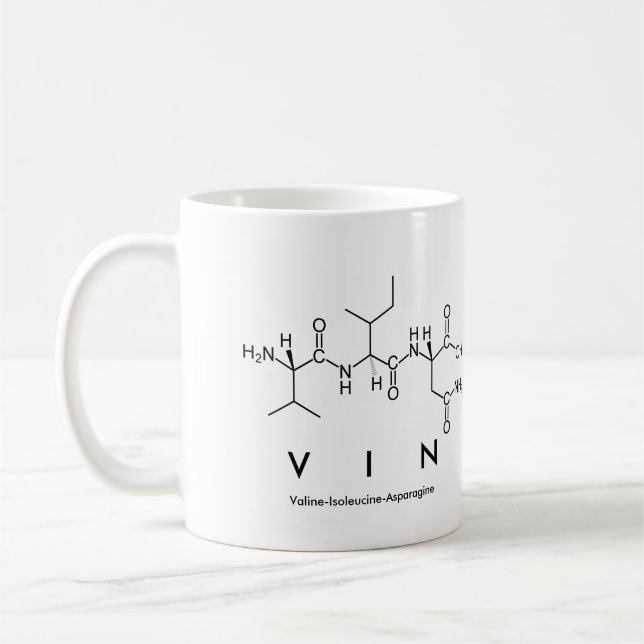 Mug du nom du peptide Vin (Gauche)