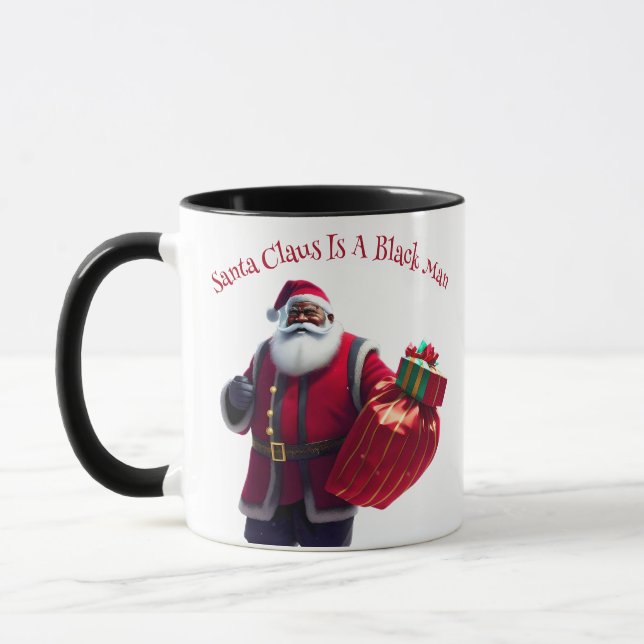 Mug du Père Noël noir (Gauche)