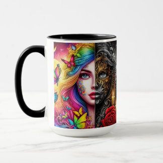 Mug Dualité Elfique Magique - Royaumes du Jour et de l